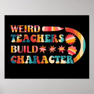 Rare leraren bouwen karakter poster