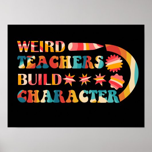 Rare leraren bouwen karakter poster (Voorkant)