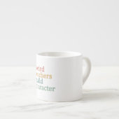 Rare leraren bouwen karakter retro leraar espresso kop (Voorkant rechts)