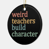 Rare leraren bouwen karakter retro leraar keramisch ornament (Links)