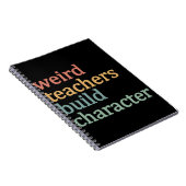 Rare leraren bouwen karakter retro leraar notitieboek (Rechterzijde)