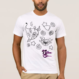 Rare liefde vliegende oogbal en lippen T-shirt