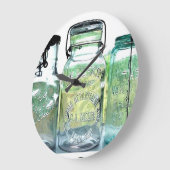 Rare Lima Ohio Fruit Jar Canning Jars Grote Klok (Hoek)