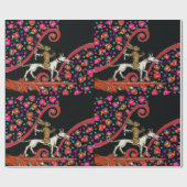 RARE MIDDELEEUWSE BESTIARY Konijn Rijden op een Wi Cadeaupapier (Vlak)