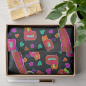 RARE MIDDELEEUWSE BESTIARY Konijn Rijden op een Wi Tissuepapier (Geschenk)