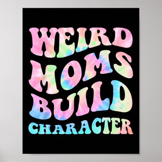 Rare moeders Build Karakter Moederdag Grappig Voor Poster (Voorkant)
