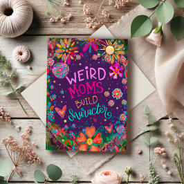 Rare Moeders Grappig Leuk Hart Bloemen Kaart
