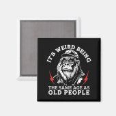 Rare Om Even Oud Als Oude Mensen Aap Magneet (Voorkant / Achterkant)