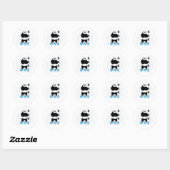 Rare One Panda Beer Ronde Sticker (Vel)