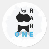 Rare One Panda Beer Ronde Sticker (Voorkant)
