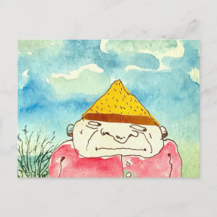 Rare Ongewone Cartoonman Briefkaart