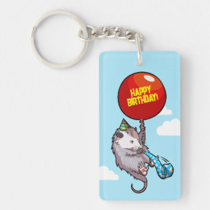 Rare Opossum Gefeliciteerd! Zwevende ballon Sleutelhanger