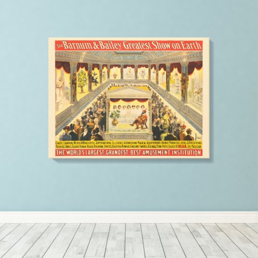 Rare & prachtige bovennatuurlijke illusies in hal canvas afdruk (Insitu (Houten vloer))