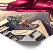 rare pulp sci-fi meisjes poster (Hoek)