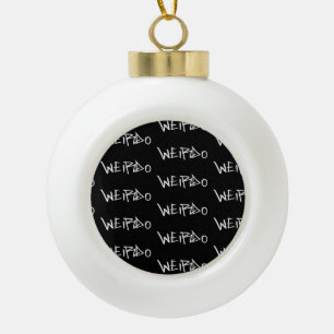 Rare Punkerige Rare Emo Goth Heavy Metal Keramische Bal Ornament