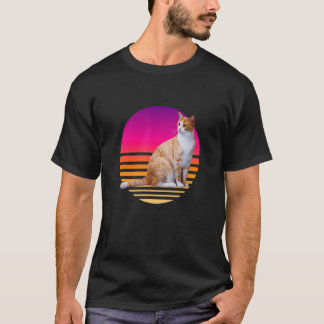 Rare Retro Sinaasappel Kat Marmalade Feline Dier D T-shirt