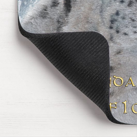 Rare Snow Leopard & Mountains Mousemat Muismat (Hoek)