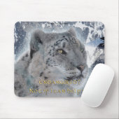 Rare Snow Leopard & Mountains Mousemat Muismat (Met muis)