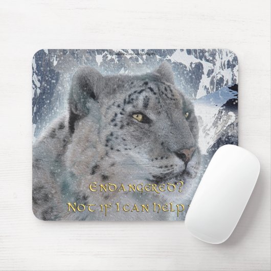 Rare Snow Leopard & Mountains Mousemat Muismat (Met muis)
