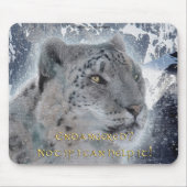 Rare Snow Leopard & Mountains Mousemat Muismat (Voorkant)