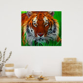 Rare Sumatran Tiger uit Indonesië Poster (Keuken)