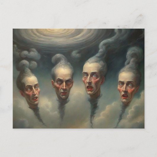 Rare Swirling Heads Briefkaart (Voorkant)