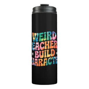 Rare Teachers Build Character - Kleurrijke Stropda Thermosbeker