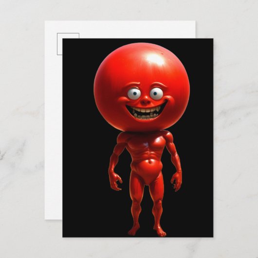 Rare Tomato Man Briefkaart (Voorkant / Achterkant)