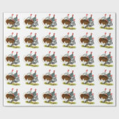 Rare Turkey Kwartet Cadeaupapier (Vlak)