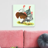 Rare Turkey Kwartet Canvas Afdruk (Insitu (Woonkamer))