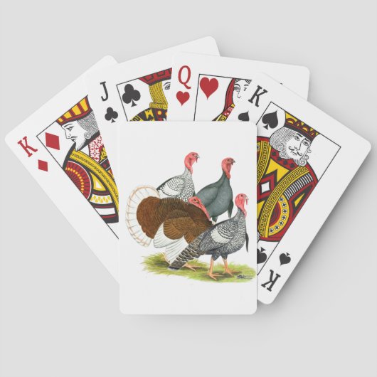 Rare Turkey Kwartet Pokerkaarten (Achterkant)