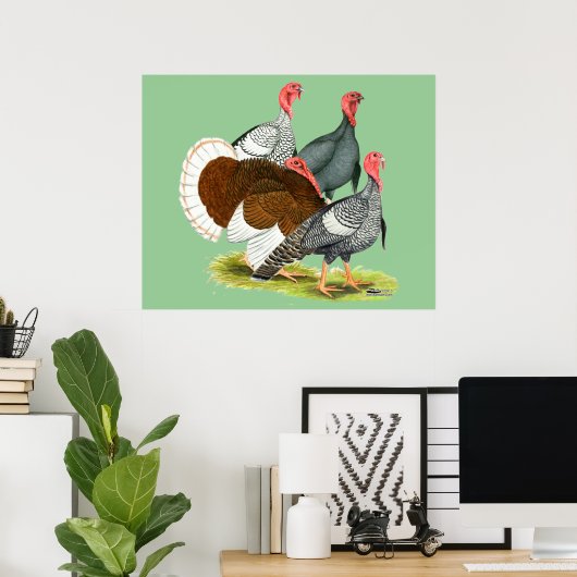 Rare Turkey Kwartet Poster (Thuiskantoor)