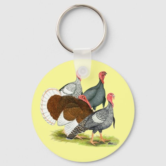Rare Turkey Kwartet Sleutelhanger (Voorkant)