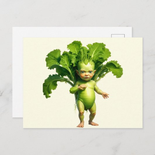 Rare Vegetable Baby Briefkaart (Voorkant / Achterkant)