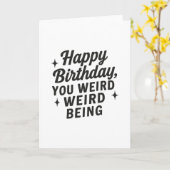 Rare verjaardag kaart (Gele Bloem)