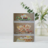 Rare Vintagetoevoedsel Briefkaart (Staand voorkant)