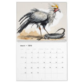Rare vogels kunstkalender kalender (Mar 2026)