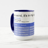 rare wachtrij mok (Voorkant links)