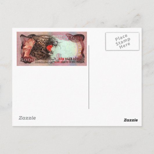 RARE WORLD BANKNOTES BRIEFKAART (Achterkant)