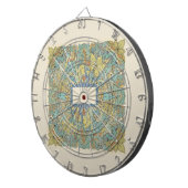Rare Zentangle Mandala Art Dartboard Dartbord (Voorkant Rechts)