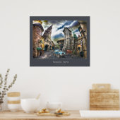 Raro Pueblo | Poster met grijs lijst (Keuken)