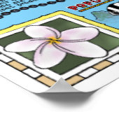 Rarotonga, Cookeilanden Poster (Hoek)