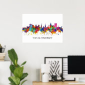 Ras Al-Khaimah UAE Skyline Poster (Thuiskantoor)