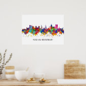 Ras Al-Khaimah UAE Skyline Poster (Keuken)