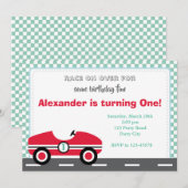 Ras auto-uitvindingen (jongens op Blauwgroen rood) Kaart (Voorkant / Achterkant)