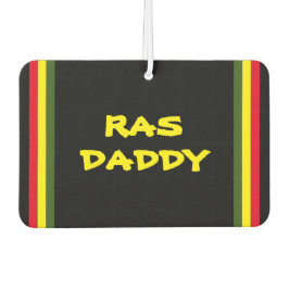 RAS DADDY | Rode gele groene strepen op BLACK Luchtverfrisser