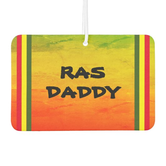 RAS DADDY | Rood Geel Groen Verloop Grunge Luchtverfrisser (Voorkant)