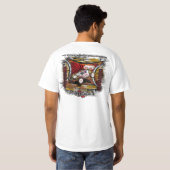 Ras-element vinyl t-shirt (Achterkant volledig)