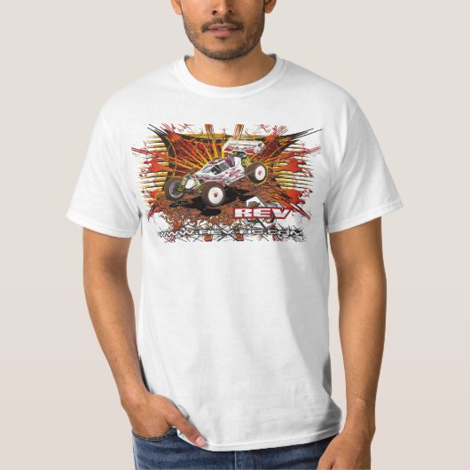 Ras-element vinyl t-shirt (Voorkant)