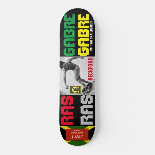 RAS GABRE BECKFORD JMT Skateboard (Voorkant)